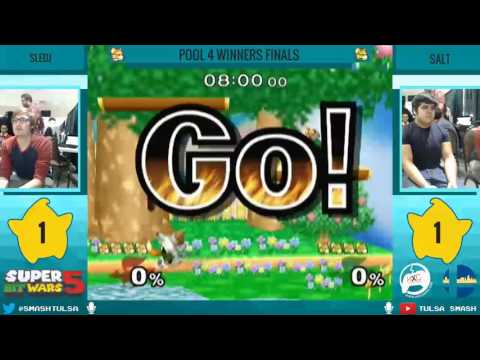 Super Bit Wars 5 - Sledj (Sheik, Fox) vs Salt (Fox) - Pool 4 Winners Finals
