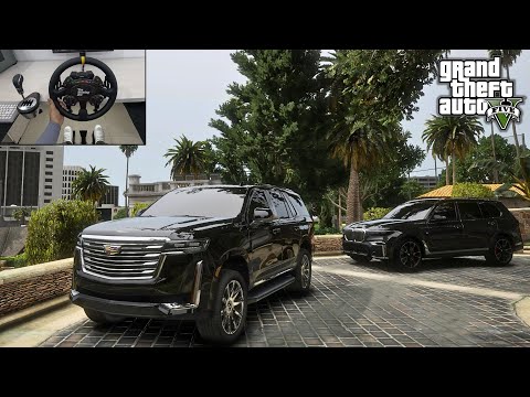 GTA 5 - DRIVING TO AIRPORT - MAFIA CONVOY | Steering Wheel Gameplay