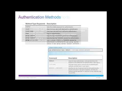 CCNA Security v2 - Chapter 3 - Authentication, Authorization, and Accounting
