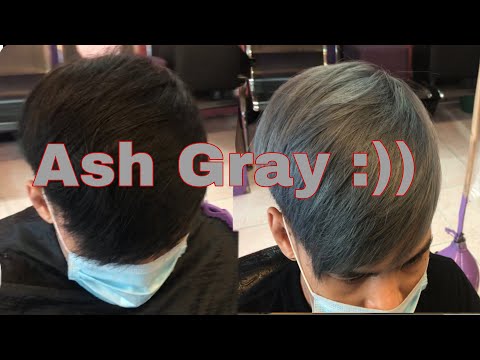 Perfect Ash Gray hair color tutorial / Pano ma...