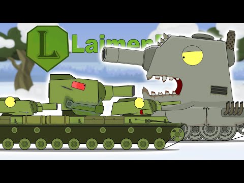 KV6 against the iron BISON! - Cartoons about tanks