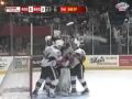 Goaltender Chris Holt scores a Goal 