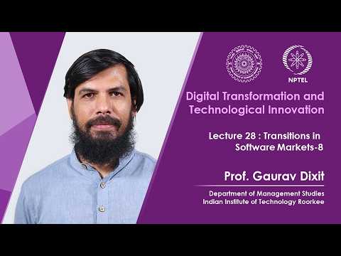 Digital Transformation and Technological Innovation Promo Video by Prof Gaurav Dixit IIT Roorkee