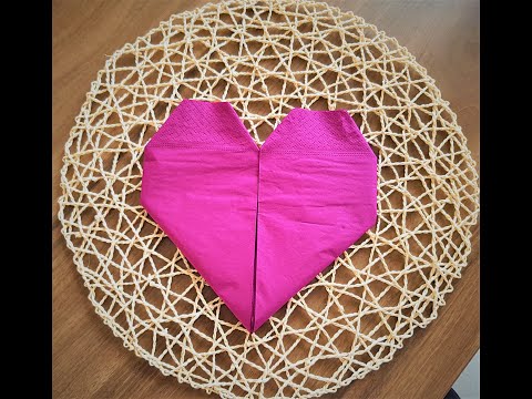 Napkin Folding heart