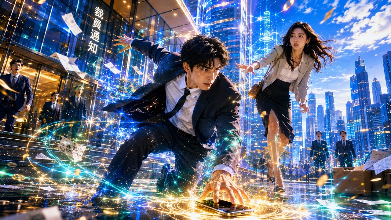 我被公司裁員當天覺醒神豪系統，只要碰到任何物品就能賺錢！隨手一摸舊手機竟變成現金流入口，從此一路暴富碾壓全場！【神豪系統：我碰一下就賺錢】
