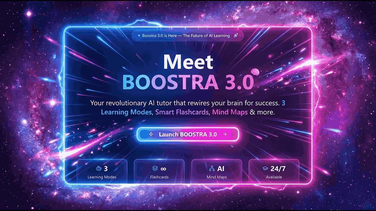 Boostra 3.0 Demo | Adaptive Learning + AI Mind Maps + Smart Flashcards | Grade Boost Hub #aistudy