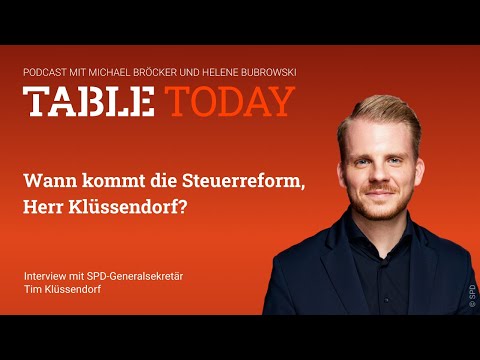 When will the tax reform come, Mr. Klüssendorf?