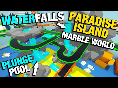 Paradise Island Marble Run - Let's Build it!!! - Marble World