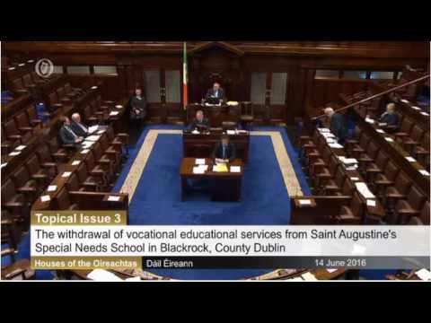 Richard demanding immediate reversal of unconscionable cuts to St Augustine's special needs school