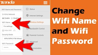 How to change wifi password | tenda router | tenda router setup