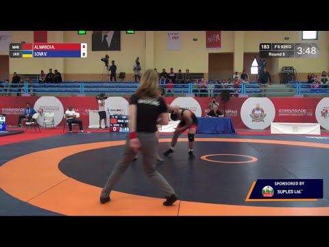 Round 5 FS - 92 kg: A. AL WARDI (MAR) v. V. SOVA (UKR)