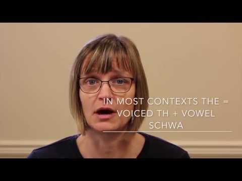 How to Pronounce "The"