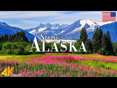 Spring Alaska 4K Ultra HD • Stunning Footage Alaska, Scenic Relaxation Film with Calming Music.