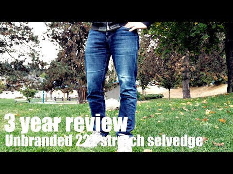 3 year review- UNBRANDED 222 stretch selvedge denim