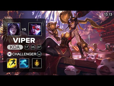 Viper Vayne vs Kai'Sa ADC - KR Challenger - Patch 13.13 Season 13