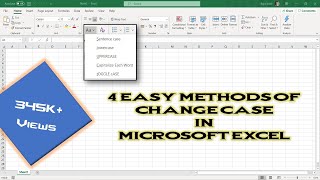 How To Change Case of Text in Excel Tutorial