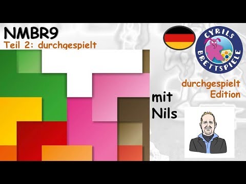 Cyrils Brettspiele - NMBR 9 Brettspiel (S149E02) - ein komplettes Spiel