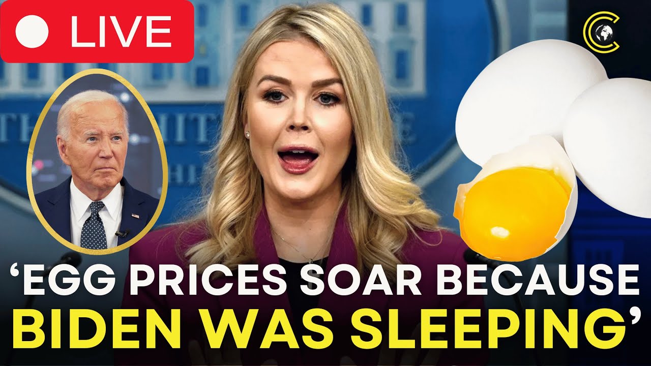 LIVE | Karoline Leavitt's Egg Shot at Biden, Calls Him Out for 'Sleeping' During Price Hike | CLRCUT
