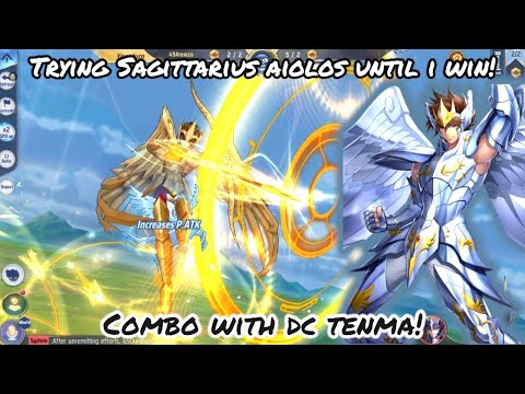 Saint Seiya: Awakening (KOTZ) - Trying Sagittarius Aiolos Until Win Challenge! Combo with DC Tenma!