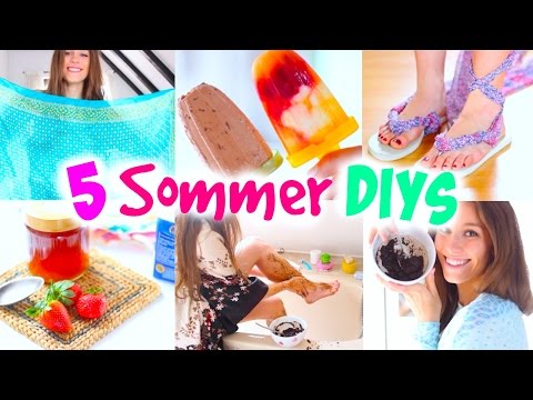 5 easy SOMMER DIY IDEEN! Nutella Eis|rückenfreies Top|Erdbeer Maske und mehr| BarbieLovesLipsticks Video