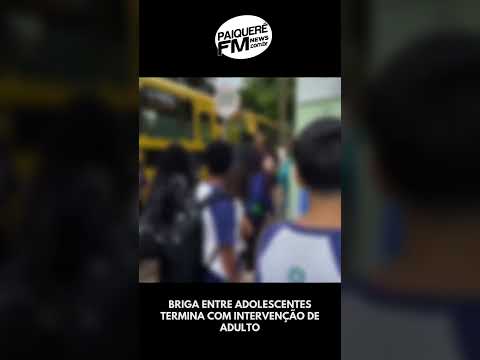 BELA VISTA DO PARAÍSO:BRIGA ENTRE ADOLESCENTES EM FRENTE A COLÉGIO TERMINA COM INTERVENÇÃO DE ADULTO