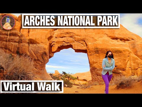 Arches National Park Virtual Walk - Landscape Arch - 4k Nature Walk & Treadmill Trail - CityWalks