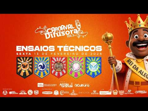 CARNAVAL 2026 | Ensaio Técnico dia 13/02/2026 - Arroio Grande/RS