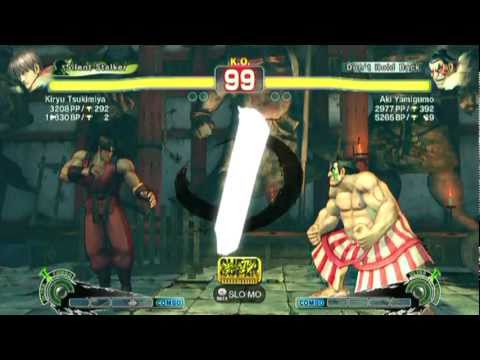 SSF4 AE: Kiryu Tsukimiya(Guy) vs Aki Yamigumo(Honda) - HD 720p