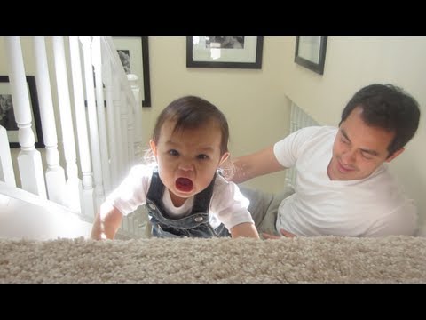 Learning to Climb Stairs! - July 04, 2013 - itsJudysLife Vlog