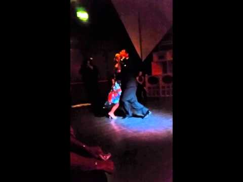  Matteo Panero  and  Patricia Hilliges  are  dancing  to  the  milonga  "  Saca Chispas  "  or  "  Maipo  "  by  Julio de Caro