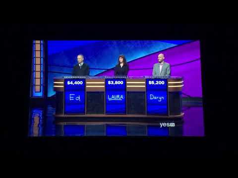 Double Jeopardy, Ed Condon Day 3 - SCORE CHANGE before 3rd Daily Double 😳 (10/17/19)