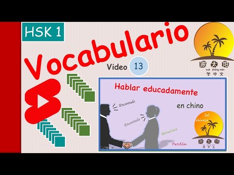 Vocabulario en chino mandarín / hablar educadamente.