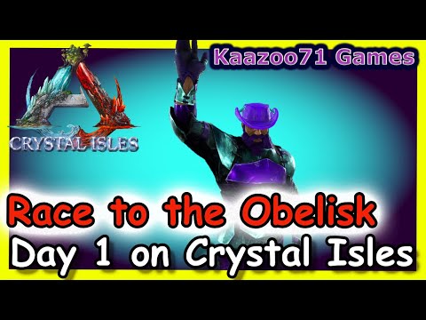 Day 1 on Crystal isles Ark 💥 - Open PVE Server