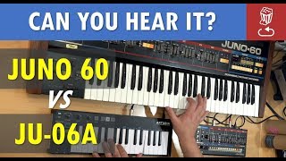 Video thumbnail for Roland JU-06A vs JUNO 60 // Can you tell the difference? (JU06A Review) by loopop