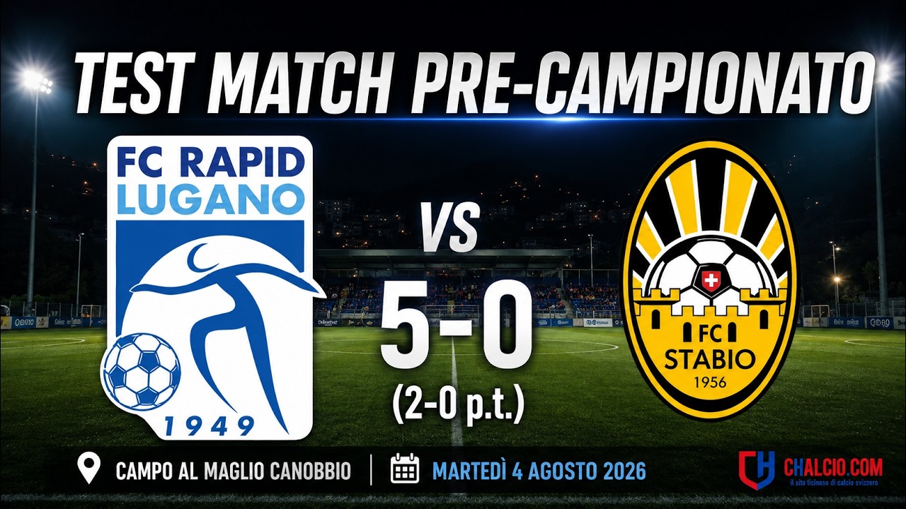 FC Rapid Lugano 5-0 FC Stabio | Highlights Amichevole Pre-Season 2026/27 | Tutti i Goal #calcio