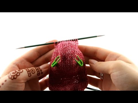 Socken mit Zopfmuster #4 Fersenkäppchen