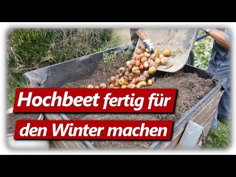 , title : 'Hochbeet winterfest, Knoblauch stecken und Salat pflanzen im Herbst'