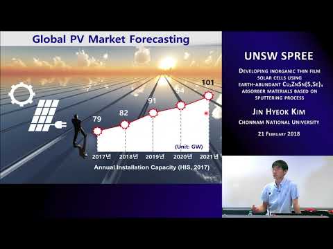 UNSW SPREE 201802-21 Jin Hyeok Kim - Developing inorganic thin film solar cells using Cu2ZnSn(S,Se)4