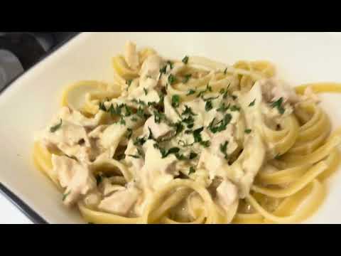 Homemade Alfredo Sauce Recipe | Making Chicken Fettuccine Alfredo | Rotisserie Chicken Meals