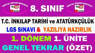 8.Sınıf T.C. İnkılap Tarihi ve Atatürkçülük 1.Ünite: Bir kahraman doğuyor ünite genel tekrar video