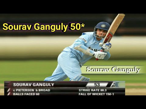 Sourav Ganguly 50* vs England in Newest series odi hd highlights