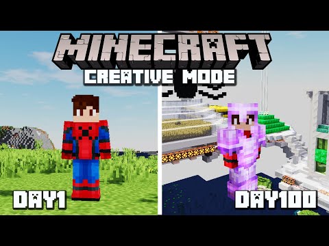 I Survived 100 Days Of Minecraft In Creative Mode And Here's What Happened...(HINDI)