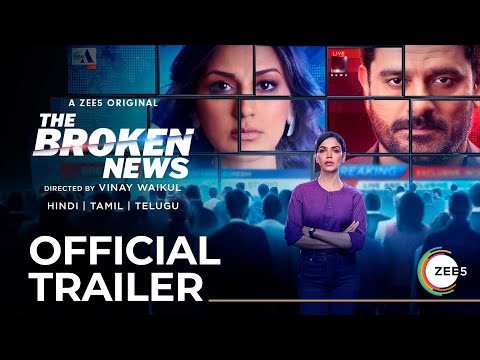 Thumbnail of the video: The Broken News | Trailer | Sonali B | Shriya P | Jaideep A | A ZEE5 Original | Premieres 10th June