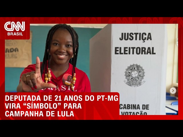 Deputada de 21 anos do PT-MG vira "símbolo" para energizar campanha de Lula | CNN PRIME TIME