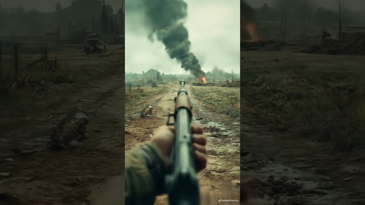 WW2 Soldier’s Last Moments | First-Person War Experience  #aianimation #dustandmemory  #worldwar2