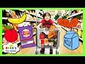 Kid Grocery Shopping Trip With Kid Size Shopping Cart