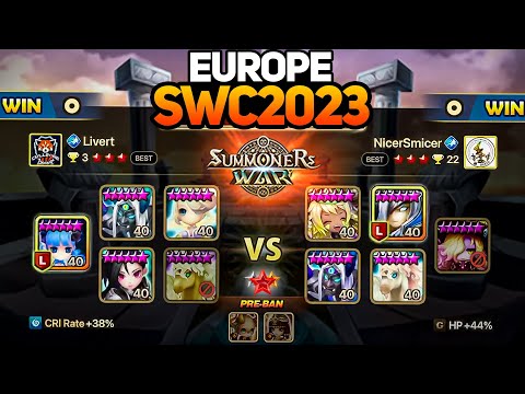 LIVERT vs NICERSMICER (BO3). SWC2023 Europe Preliminary Day 1 - Summoners War
