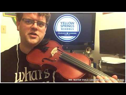 EE Book 1, Pg. 9, #22 “Essential Elements Quiz - Lightly Row” Viola