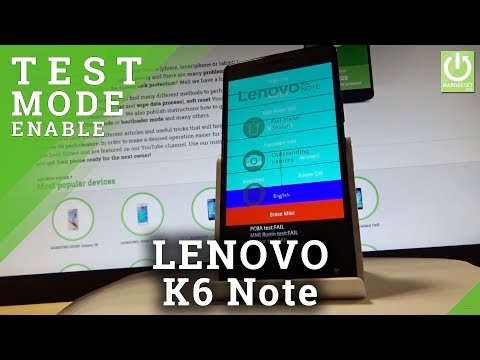 LENOVO K6 Note Factory Mode / Test Mode / Bootloader / Recovery