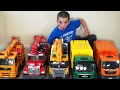 Crane Toys For Kids Crane Truck Pretend Play Trucks COMPILATION JackJackPlays